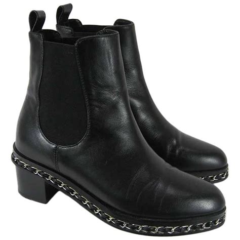 bottines chelsea chanel|Chanel short boots.